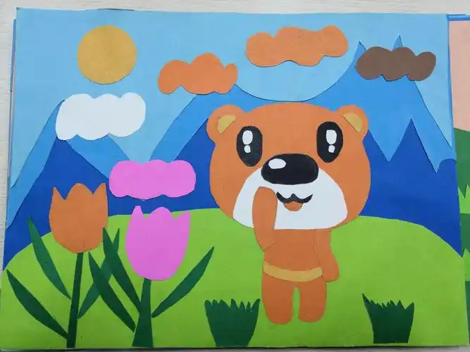 18幼教4班剪贴画作品