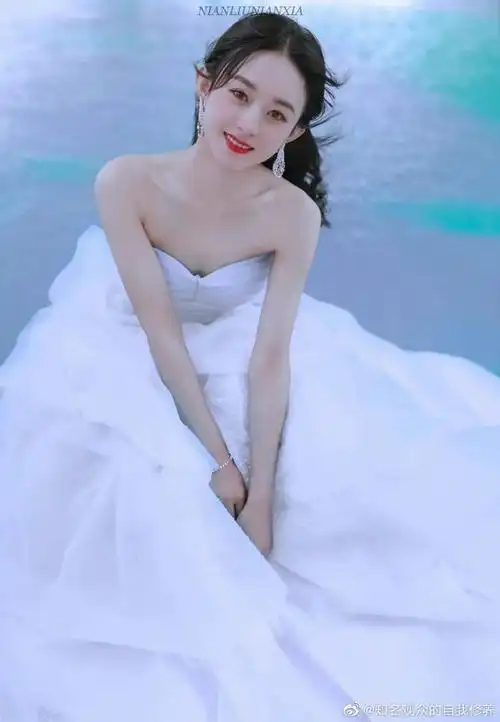 赵丽颖幸福到万家婚纱造型##赵丽颖婚纱造型