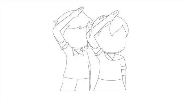 敬礼小学生 strong>简笔画敬 /strong>礼小学生简笔画少先队员