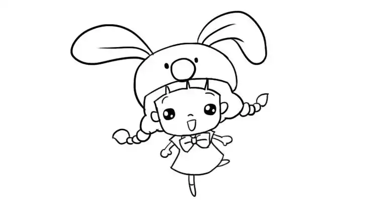 带兔子头套的小女孩简笔画带兔子头套的小女孩简笔画画法