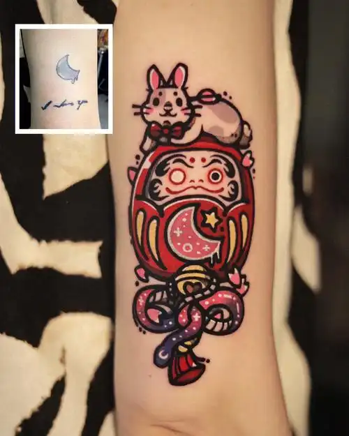 覆盖旧纹身每次发都很火的达摩蛋04原创