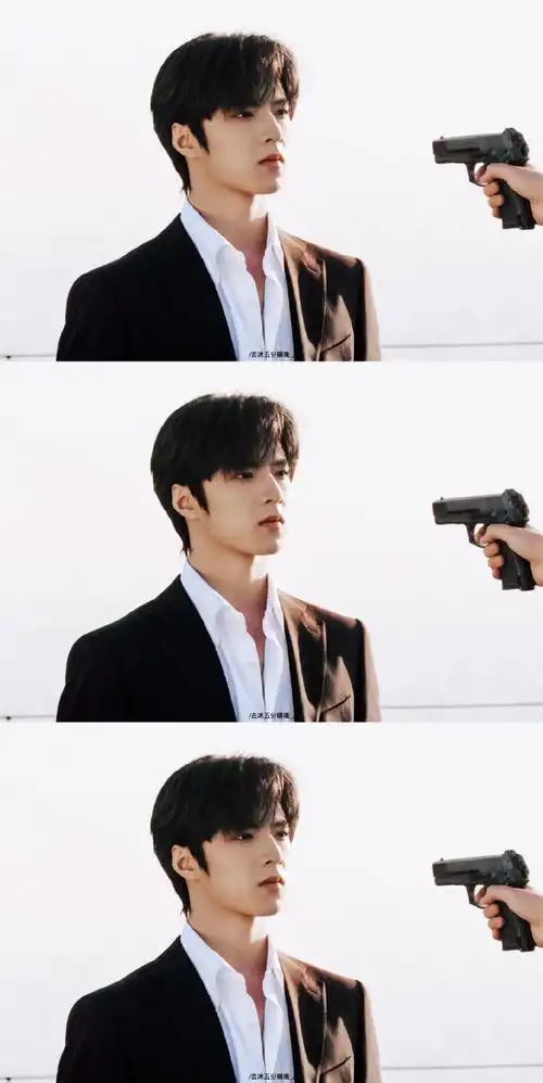 刘耀文晒无间道帅气版天台大片