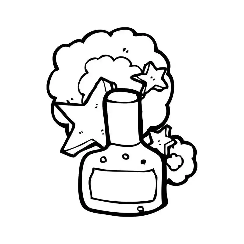 指甲油,向量,在白色背景上的卡通指甲油