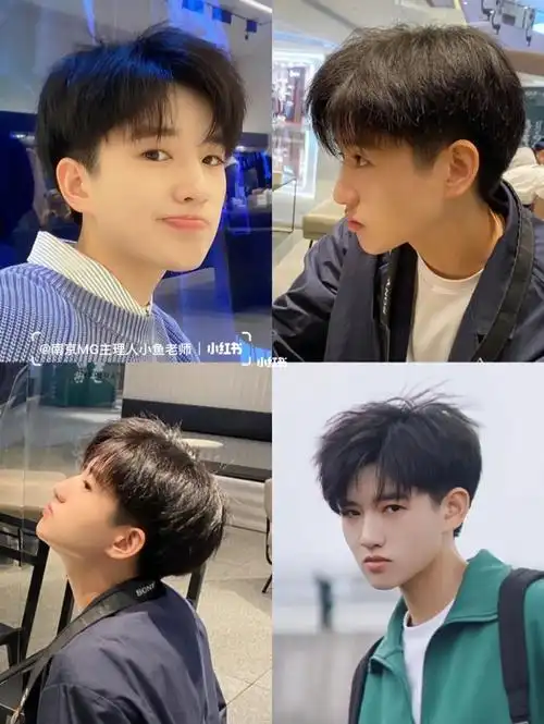 男生碎盖烫烫型不烫卷的发型阳光帅气