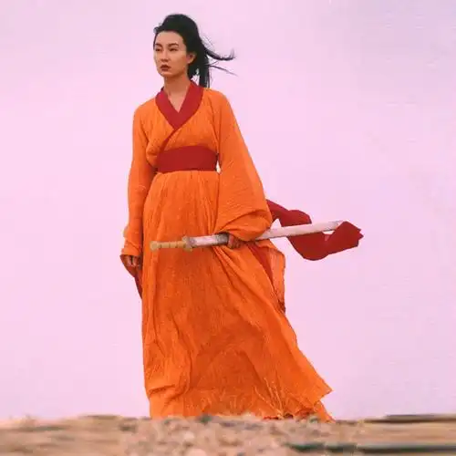 古装影视英雄张曼玉同款飘逸女侠男士侠客客服民族服装