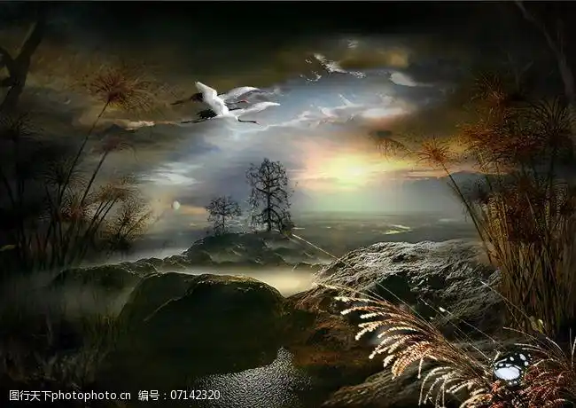 仙境传说梦幻风景psd分层模板