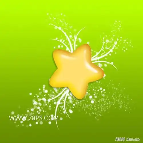 ps制作一颗水晶果冻状可爱小星星图片教程