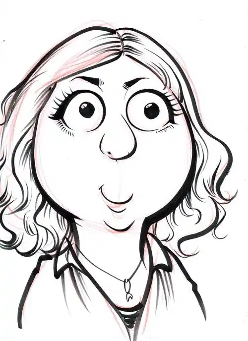 高清手绘肖像漫画似颜绘线稿