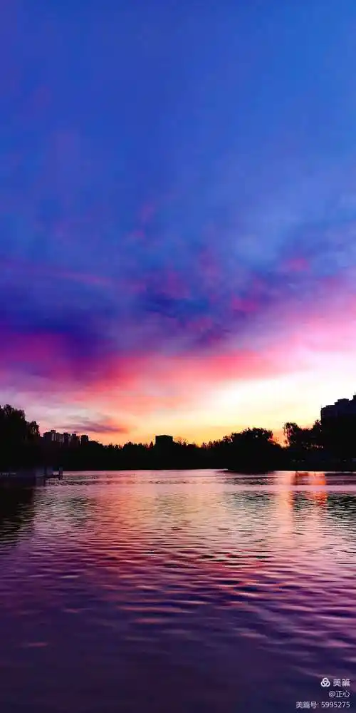 手机拍摄 五彩云霞