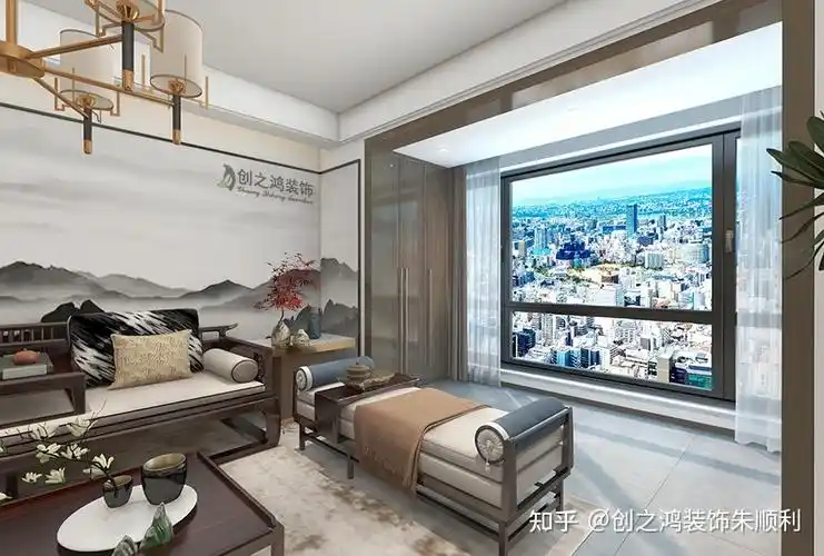 143㎡三室两厅年轻人看到也会喜欢的极简新中式风格