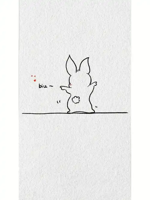 改画妖娆的兔兔背影,一步一步跟着操作起来吧#画个简笔画  #画画的