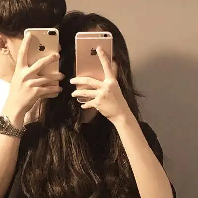 超甜ins风情侣头像真人