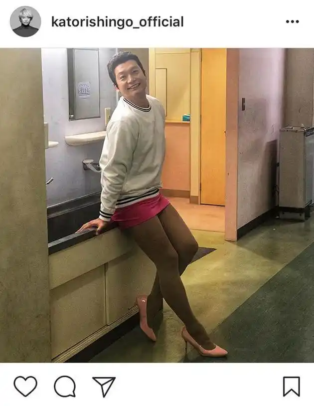 香取慎吾ins晒短裙高跟鞋照网友直呼笑到肚子疼