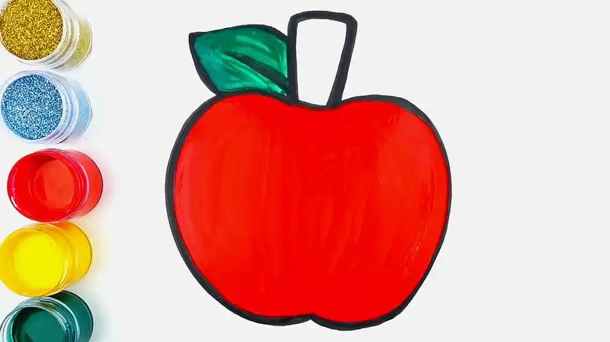 苹果简单好看的画法快来学习吧