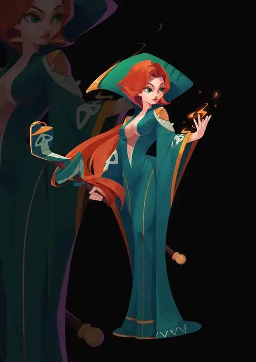 蛇女|插画|游戏原画|小颖鼠_原创作品-站酷zcool