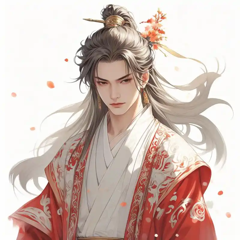 9515霸气古风男生头像08 探索古风的世界,发现那些持剑长发的