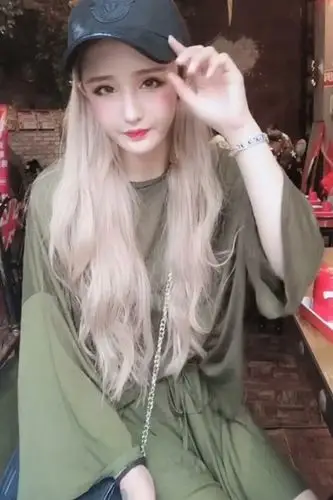 社会女套装快手网红黑暗萝莉大美g同款chic风宽松圆领t恤松紧系带高腰