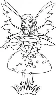 小魔仙小魔法仙女展示她的翅膀向量