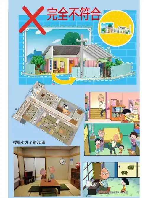 花了好长时间做的小丸子家的内部细节图