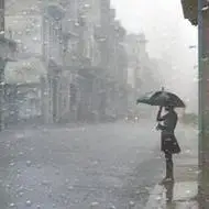 女生失恋淋雨头像适合失恋用的伤感女生淋雨图片头像