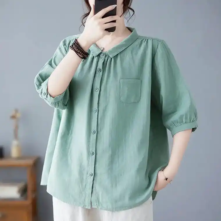 复古文艺棉麻马甲女士宽松休闲外搭叠穿马夹.