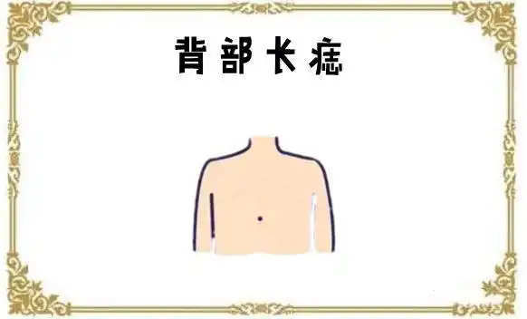 背部长痣在相学当中,若是在一个人的背部的位置处长有吉痣,则有"田宅