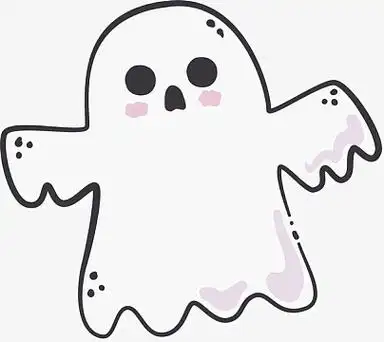 可爱卡通幽灵表情包png万圣节派对的幽灵aipng万圣节png小幽灵免扣psd