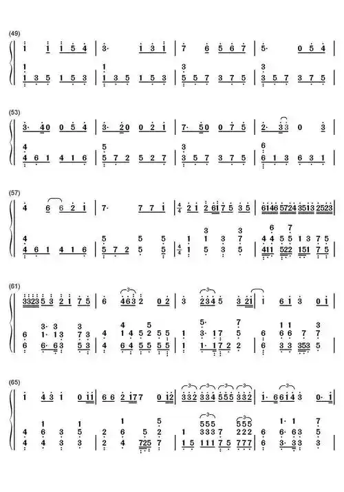 终身美丽简谱乐谱