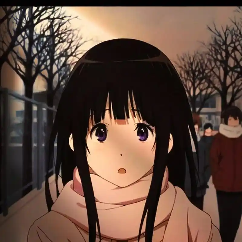 推荐千反田爱瑠头像 自调(注意避雷) 冰菓里真的很喜欢她!是瓦滴top.