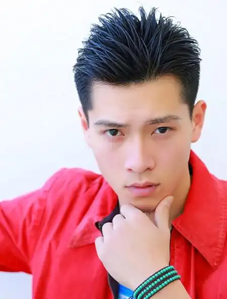 改良版小背头潮男发型效果图