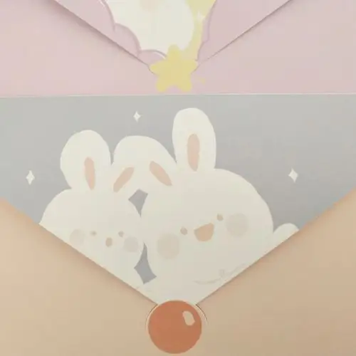 月三yo清新情侣兔子可爱兔可爱ssimiimissyou信封