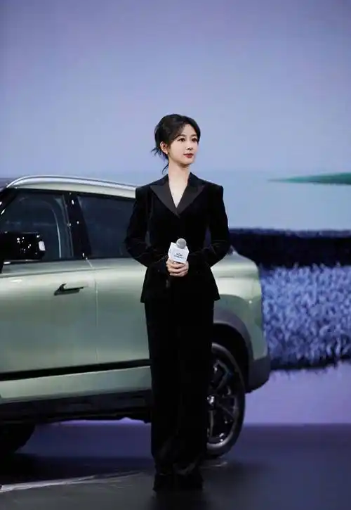 而现在这一套职业西装加身后的杨紫,"霸总"气质流露,与以往装扮大相