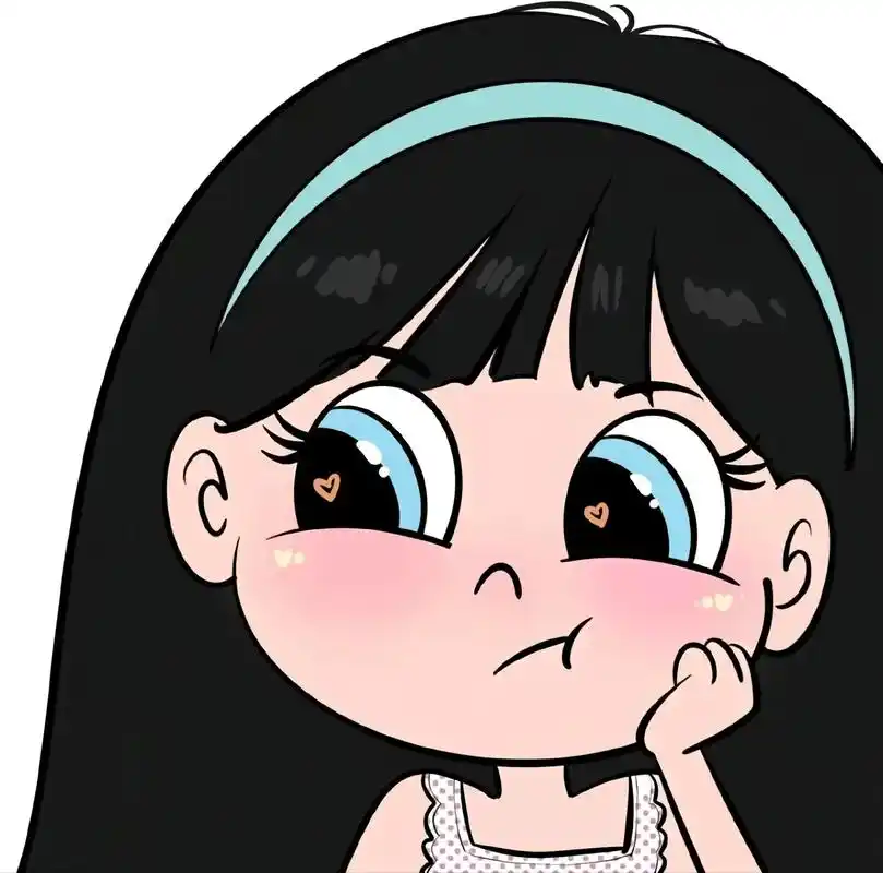 可爱头像女卡通呆萌  - 海迪且 - 抖音