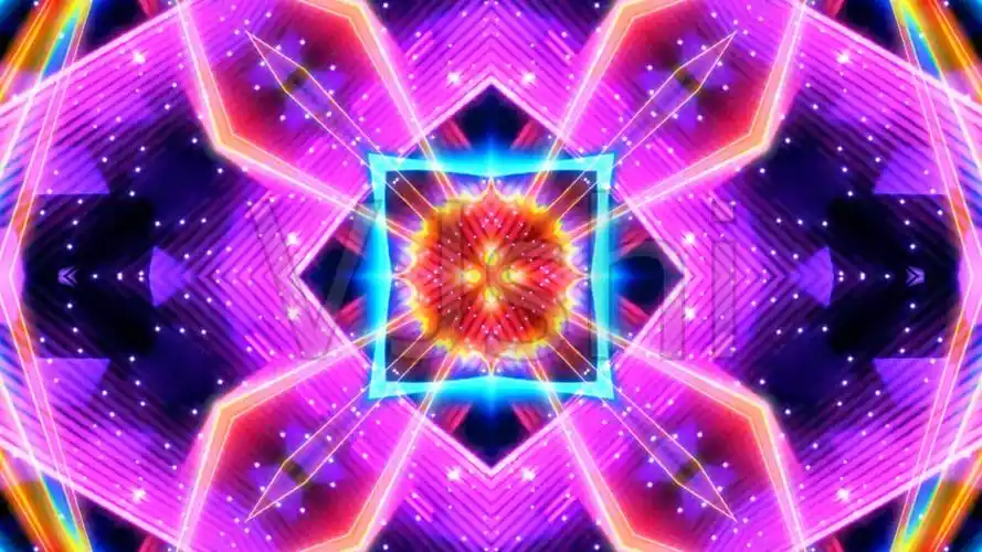 动感舞台背景动感万花筒舞蹈背景演出led