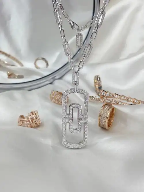 bvlgari宝格丽男士回形针项链