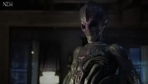 一个外星人驾驶着飞船来到地球执行任务,竟意外被雷电击中坠毁.