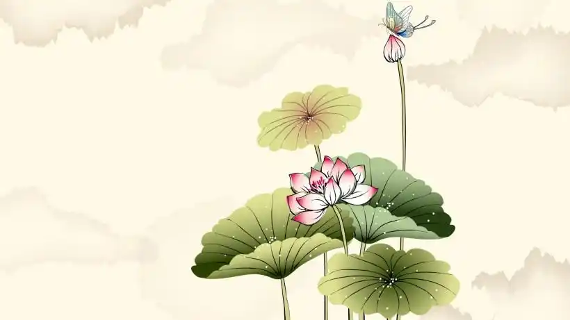 中国风:矢量水墨画桌面壁纸 第2张 1920x1080 高清壁纸图片 (天堂图片