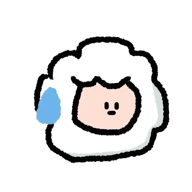 可爱卡通无语流汗头像91  我不太会爱 可和好朋友吹晚风吃宵夜喝点