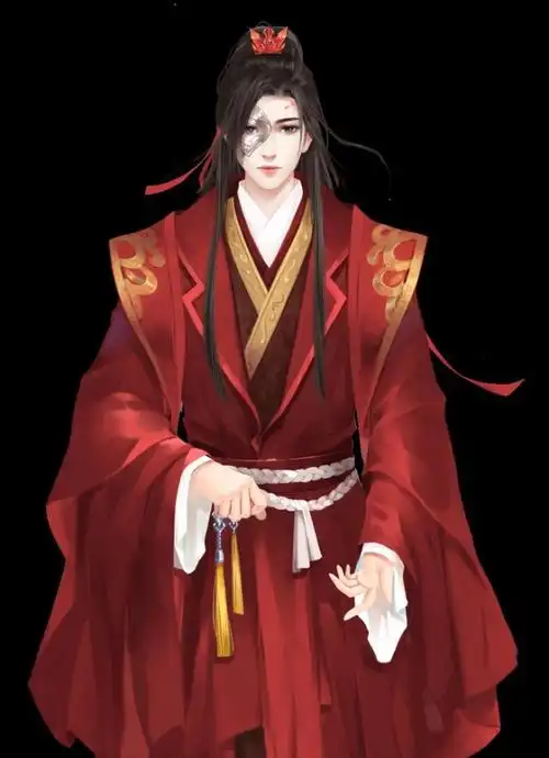 出单:红衣古风男