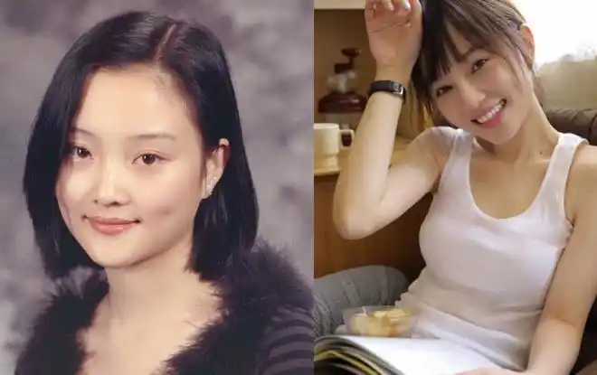 李小璐旧照流出前后容颜变化大这整容痕迹也太明显了