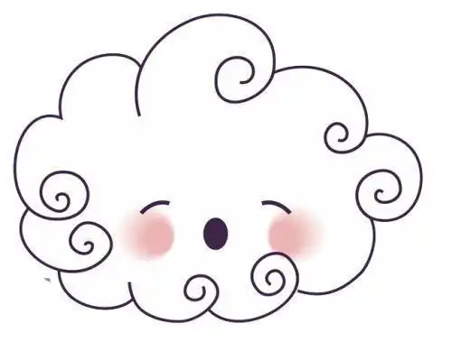 白云简笔画步骤可爱的白云简笔画幼儿白云简笔画图片简单朵朵白云怎么