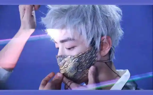 肖战银发精灵王子怀旧来袭_二次元_人间_造型