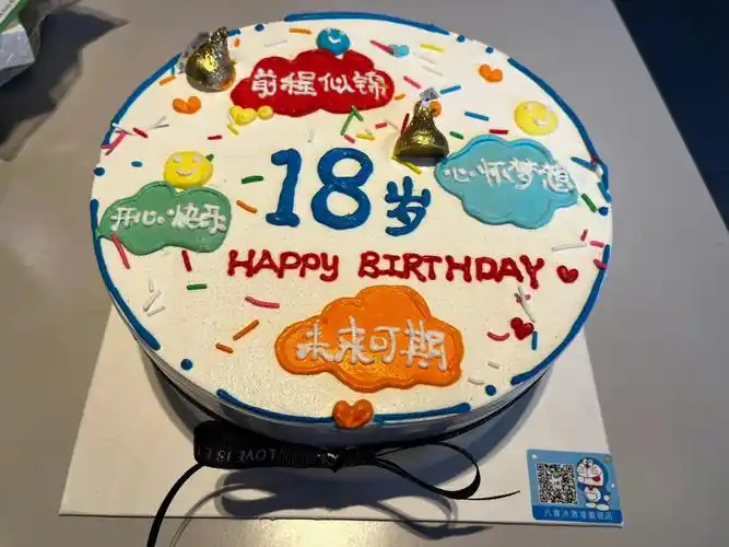 18岁生日  #ins风蛋糕  #生日蛋糕晒一晒  #男生十八岁生日蛋糕