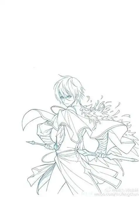 斗罗大陆的唐三简笔画