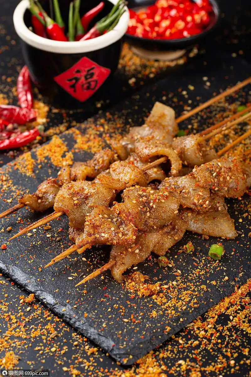 东北肉串烤肉皮夜宵串店