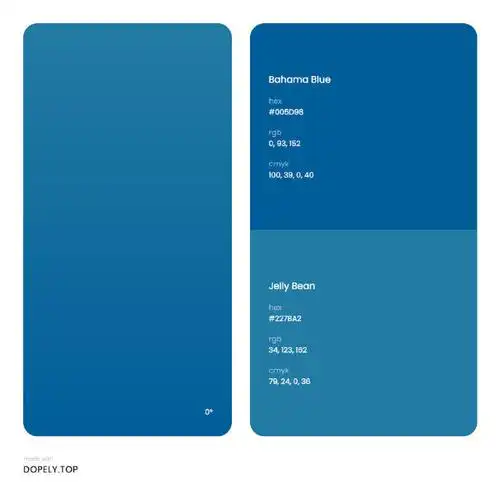 7615温柔而平静蓝色渐变色卡,贴心为大家准备好了色值哦～#色彩