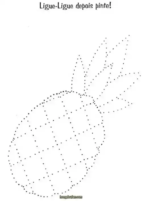 连线游戏图片打印-红豆饭小学生简笔画大全