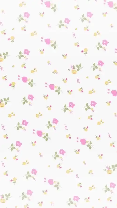 简单 小清新 手绘花朵 碎花 #手机壁纸"