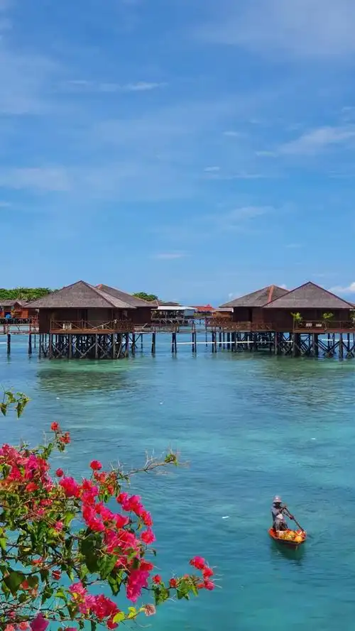 马来西亚仙本那海景风光