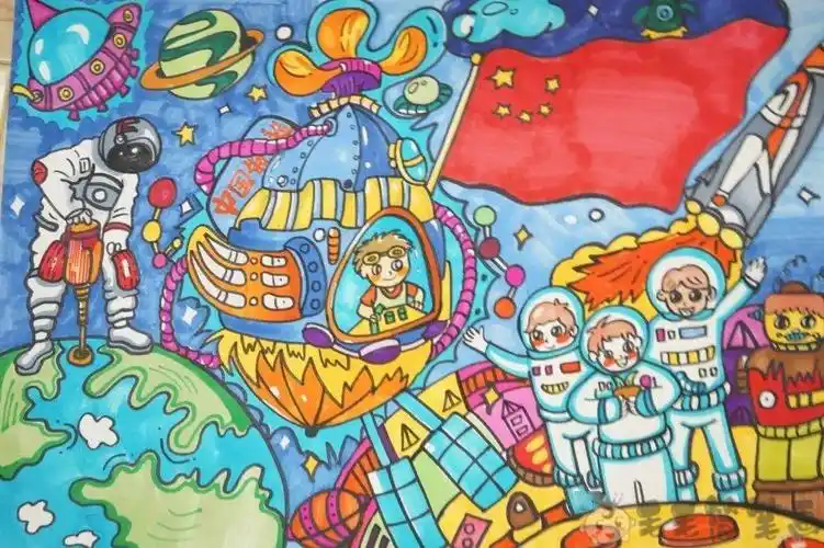 儿童8一12岁科幻画